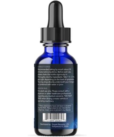 Dream Elements Liquid Sleep Drops Extra Strength Natural Sleep Aid with Melatonin L-Theanine Valerian and Magnesium Fast-Acting Non-Habit Forming Berry Flavor 2oz - Buy Online on GoSupps.com