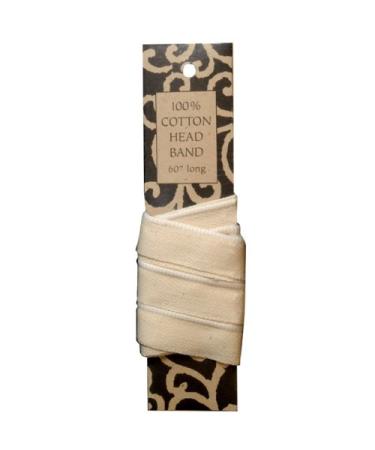 Books by Hand Headband  Archival Quality Natural Fiber 100-Percent Cotton  60 x 0.375 Inches  Ideal for Bookbinding Crafts DIY Projects  Ivory