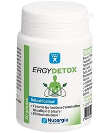 Ergydetox Herbal Food Supplement Sulfur Compounds vit B and Trace Elements.- Pack of 2 x 60 Capsules (2) - Buy Online on GoSupps.com