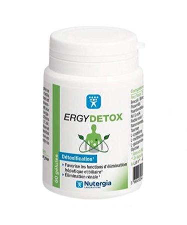 Ergydetox Herbal Food Supplement, Sulfur Compounds, vit B and Trace Elements.- Pack of 2 x 60 Capsules (2)