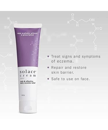 Solace Steroid-Free Eczema Cream - Clinically Proven Hypoallergenic Relief for Adults & Children - No Prescription Needed - 4.9 Ounces - Buy Online on GoSupps.com