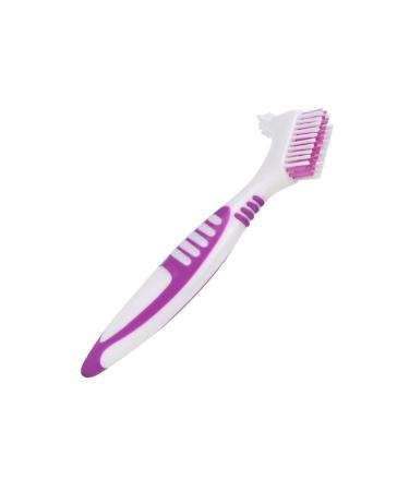 2 Pack prosthesis cleaning brush set hard hygiene prosthesis cleaner set for prosthesis care double-headed toothbrush with hard bristles portable double-sided