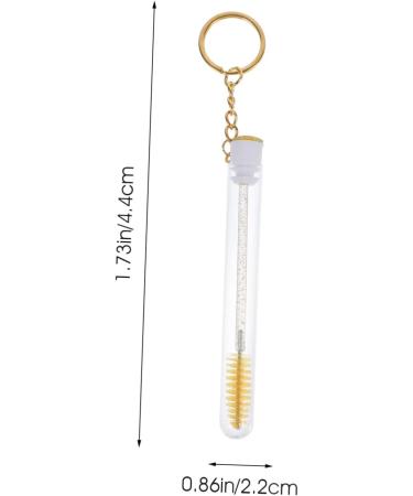 FRCOLOR 10 pcs Brush Lash Mascara Keychain Wand Girl Women Makeup Tube Crystal Mascarades - Buy Online on GoSupps.com