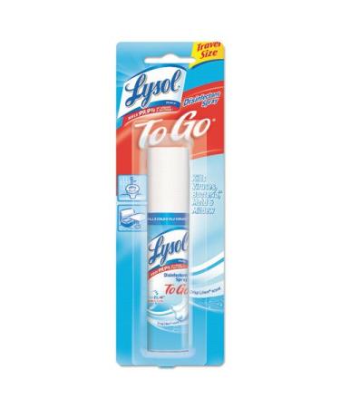 LYSOL Disinfectant Spray to Go, Crisp Linen Scent 1 oz (Pack of 2)