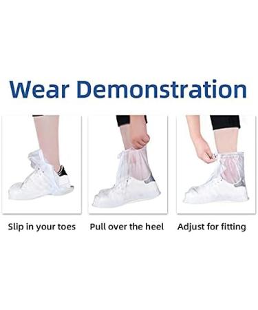 Waterproof Reusable Rain Boot Shoe Covers for Women Men - XXL White - Buy Online on GoSupps.com