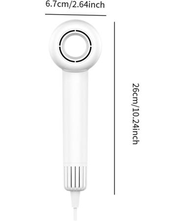 Kokiya Hair Dryer Mini Air Blower 1400 Watt Multipurpose Fast Drying Portable Professional Blow Dryer for Women Curly Hair Dorm white - Buy Online on GoSupps.com