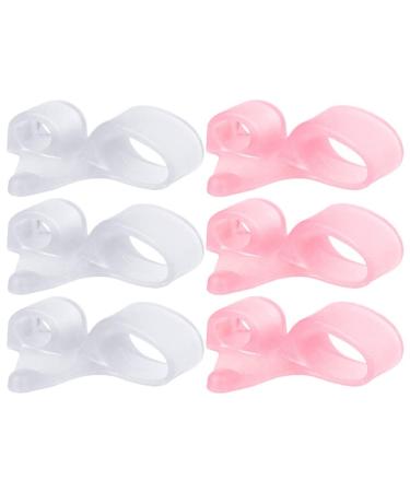 FRCOLOR Pedicure Tools Pedicure Tools Pedicure Tools 12pcs Useful Toe Straighteners Supple Bunion Correctors Double- Hole Toe Separators Manicure Tools Manicure Tools Nail Art Tools As Shown 5.6x2cm
