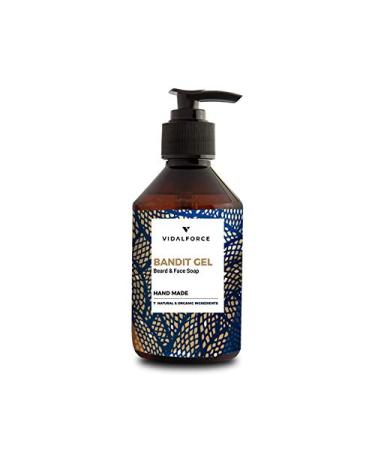 Vidalforce Bartshampoo / 3-Daver and face / free of silicones sulfate-free parabens and dyes.Saw palm extract argan oil jojoba oil tea tree oil rosehip oil etc. 100 ml (1 Pack) Bartshampoo