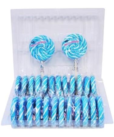 Blueberry Premium Sweet Whirls lollipops 24 count 60 Grams & 3.25" Diameter per piece - Buy Online on GoSupps.com