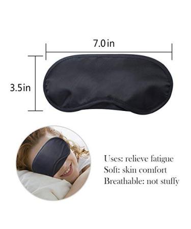 Exacoo 12 Pcs Multicolor Sleep Eye Mask Set for Kids, Women, Men - Lightweight Blindfold with Elastic Strap - Ideal for Travel, Nap - Soft Eye Mask Cover in 12 Colors - Buy Online on GoSupps.com