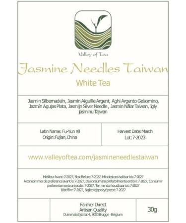 Moli Yinzhen White Tea Jasmine Needles Taiwan 30g - Premium Jasmine Silver Needle White Tea - Buy Online on GoSupps.com