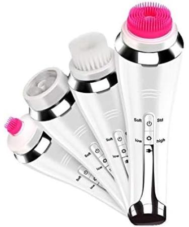 RIYAN 4 in 1 Cleansing Brush Exfoliating Cleaner Brush with 4 Brush for Exfoliating Massaging Remove Blackhead - Buy Online on GoSupps.com