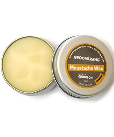 Groomarang Moustache & Beard Wax 15ml | Extra Strong Hold Styling Wax | Nourish & Shape Your Facial Hair | All-Natural & Organic | Cruelty-Free | Ideal Gifts for Him - Buy Online on GoSupps.com
