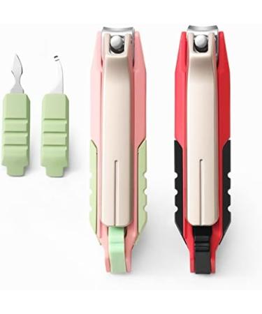 UNbit Nail Clipper Portable Anti-Splash Nail Clippers Stainless Steel Multi-Functional Nail Cutter for Cut Thick Hard Ingrown Nails Nail Clippers(Color:2) - Buy Online on GoSupps.com