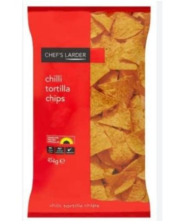 Chef's Larder Tangy Cheese Tortilla Chips 454g X 6 Delicious Tasty And Twisty Treat Share With Family And Friends - Buy Online on GoSupps.com