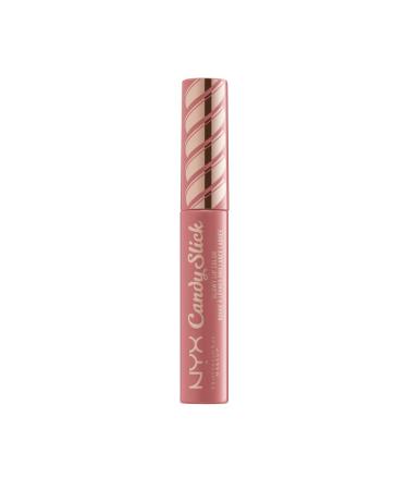 NYX PROFESSIONAL MAKEUP Candy Slick Glowy Lip Color Gloss - Sugarcoated Kissed (Peachy Nude) Sugarcoated Kissed 1 Count (Pack of 1)