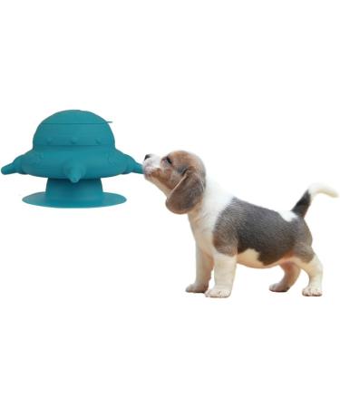 Puppy Milk Feeder 235ml | Silicone Milk Shell with Suction Cups | Ideal Newborn Pet Feeding Station | Kitten & Puppy Care | Cyan Color - Buy Online on GoSupps.com