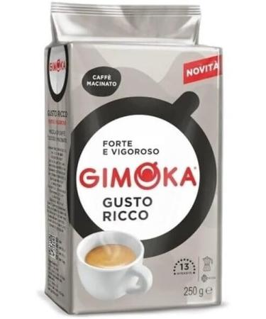 Gimoka Ricco Caff Macinato ground coffee 250 g - Buy Online on GoSupps.com