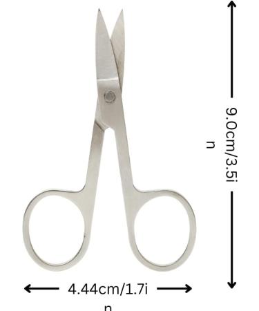 HUNYLONDON Eyebrow Scissors Pro Stainless Steel Hair Removal Trimmer Sharp Clipper Eyelash Small Sharp Scissors Beauty Grooming Kit for Nail Eyebrow Eyelash Nose Crafts for Women and Men - Buy Online on GoSupps.com