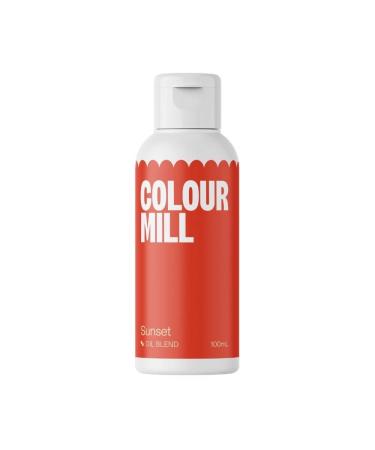 Colour Mill Food Colouring - Sunset Orange Food Colouring 100ml - Perfect for Cake Baking - Premium Oil Based Edible Food Colouring Liquid - Vegan Food Colouring - Gluten Free