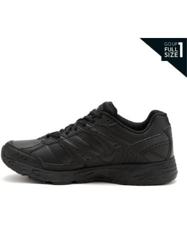 Avia Avi-Union II Non Slip Women's Shoes - Lace Up Comfort Sneakers in Black/Castle Rock - Size 6 (Medium or Wide) - Ideal for Work or Walking - Buy Online on GoSupps.com