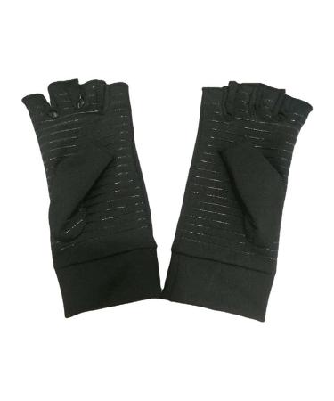 Copper Infused Arthritis Gloves for Pain Relief - Wrist and Finger Support - Carpal Tunnel Relief - 1 Pair (Large) - Buy Online on GoSupps.com