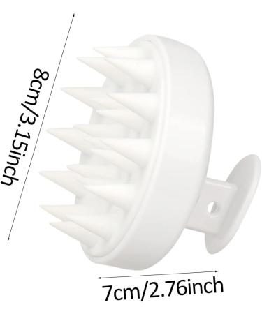 Soft Silicone Scalp Massage Device & Shampoo Brush | Head Massager for Hair Care & Relaxation (White) - International Shipping Available - Buy Online on GoSupps.com