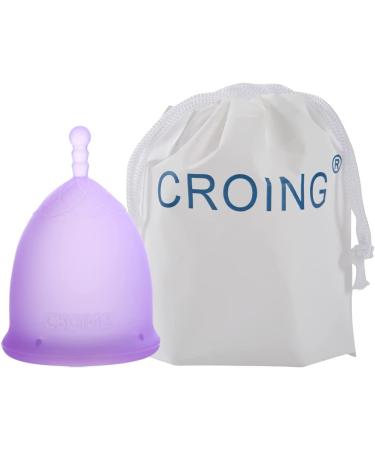 Croing Set of 2 Menstrual Cups - White L & Purple S - Buy Online on GoSupps.com