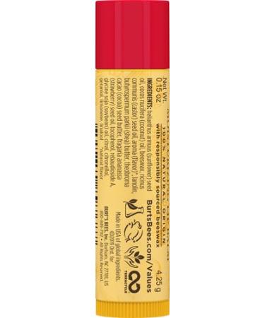 Burt's Bees Strawberry Moisturizing Lip Balm - 0.15 oz | Natural Hydration for Soft Lips - International Shipping Available - Buy Online on GoSupps.com