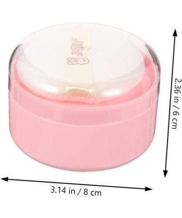 6pcs Baby Powder Puff Set | Travel-Friendly Body Powder Dispenser with Puff | Empty Pink Powder Container - Buy Online on GoSupps.com