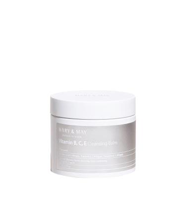 Mary&May Vitamin B C E Cleansing Balm - Oil Balm Gentle Makeup Remover and Skin Purifier for Glowing Clear Skin - Hypoallergenic and Cruelty-Free EWG ingredients 4.06oz.