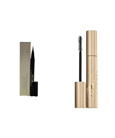 stila Stay All Day Waterproof Liquid Eye Liner Original Intense Black & Huge Extreme Lash Mascara