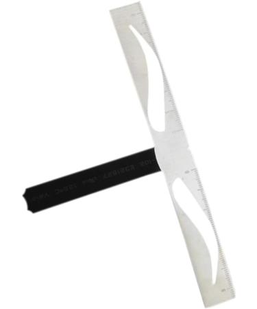 Didiseaon 1pc Eyebrow Template Eyebrow Shaping Stencil Eyebrow Ruler Stainless Steel Triangular Ruler Size 1 As Shown - Buy Online on GoSupps.com