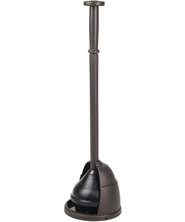mDesign Bronze Toilet Plunger with Storage Holder Cover Set - Modern Design - Heavy Duty - Hyde Collection - Buy Online on GoSupps.com