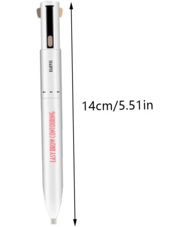 Brow Pen Eyebrow Contour Pen 4 in 1 Long Lasting Rotate Defining Highlighting Brow Pencil Blonde - Buy Online on GoSupps.com