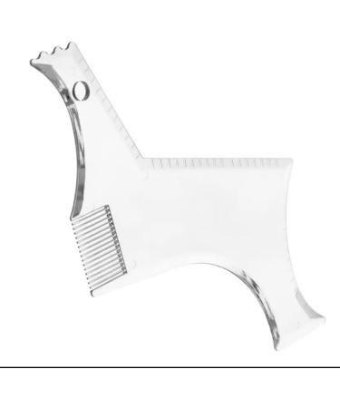 Beard Bro Shaper Tool Template Plus Comb for line up & Edging Men's Facial Hair Hairline Perfect Symmetric Lines and Trim with Beard Trimmer Hair Clipper or Razor. - Buy Online on GoSupps.com