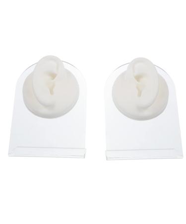 Coheali 1 set ear model Shop window doll piercing-practice-k Rper parts ear presentation model simulation human ear penetrating display support simulator pebble gel earrings