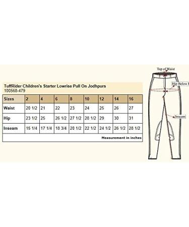 TuffRider Children's Starter Lowrise Pull-On Jods | Children UltraGripp Knee Patch Horse Riding Pants | Children's Equestrian Schooling Tights (US - 10 / UK - 14  Plum Caspia) - Buy Online on GoSupps.com