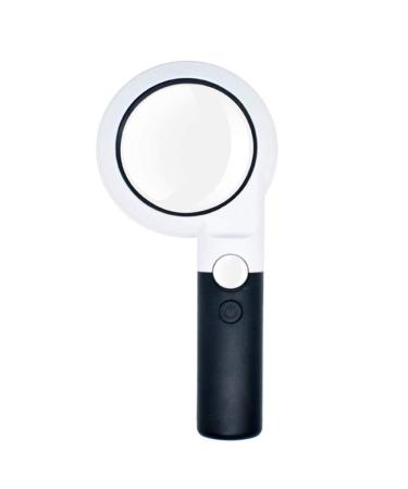 Handheld Magnifying Glass 11 LED Lights30Times Double High-Power Lens Identification of Antiques Reading Newspaper Reading Magnifier