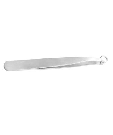 1pc Pointed Eyebrow Tweezers Nose Hair Clippers Reptile Feeding Tweezer Stainless Steel Straight Curved Stainless Steel Tweezers M Lash Tweezers Nasal Hair Clip Man Hairpin Metal