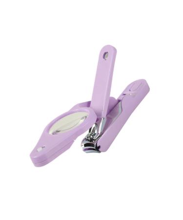 FOMIYES 1pc Nail Clippers Nail Scissors Nail Cutters Fingernails Clippers Trimmers for Men Nail Clipper with Magnifier Nail Shears Pet Nail Clipper Baby Japan Stainless Steel Purple 15*4.5*1.6cm Purple