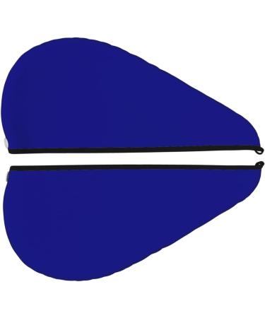 Hair Towel Wrap | Quick-Dry Towel Turban with Button - Navy Hair Drying Solution - Buy Online on GoSupps.com