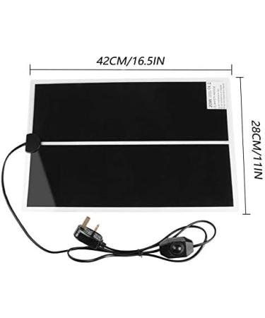 PeSandy Reptile Heating Mat 14W with Temperature Adjustment - Ideal Heat Pad for Reptiles, Snakes, Lizards, and More - 11x11 inch - 1PCS - Buy Online on GoSupps.com
