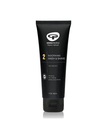 Green People for Men No.2 Soothing Shaving Gel 100ml | Natural & Organic Men s 2-in-1 Shaving Gel & Face Wash | Gentle on Sensitive Skin | SLS Free Paraben Free & Ethanol Free | Cruelty Free & Vegan