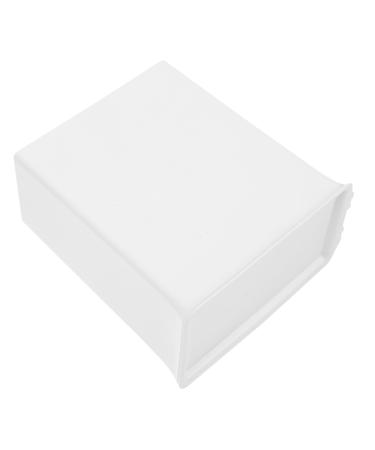 SOESFOUFU Organization Bucket Box Sheet Laundry Storage Box Laundry Beads Desktop Trash Can Laundry Holder Washing Powders Bucket 14.6X14X8CM White