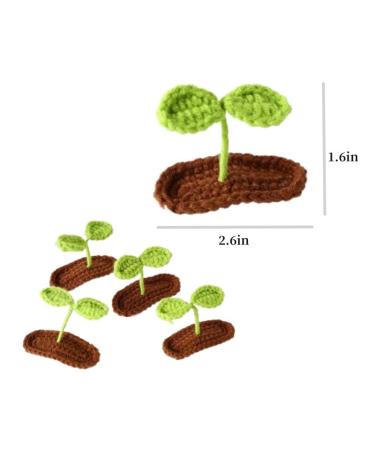 2 Packs Bean Sprouts Hair Clips for Girls and Women - Fun Plant Grass Design - Buy Online on GoSupps.com