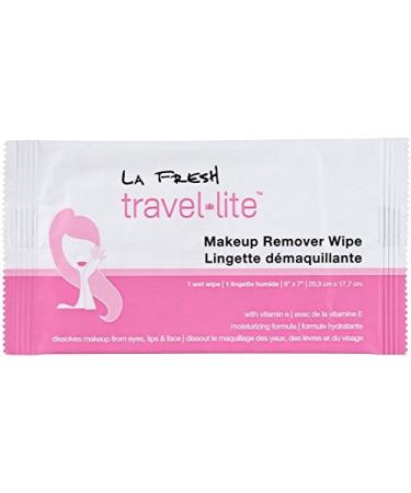 La Fresh Travel Lite (25) Make-Up Remover Wipes Individually Packaged, Large