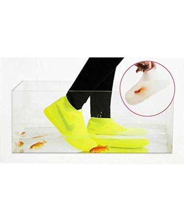 Waterproof Silicone Shoe Cover Unisex Rain Boots Overshoes - Medium Black - Buy Online on GoSupps.com