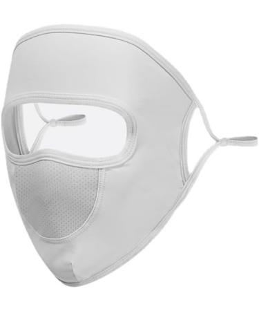NAERTFD Full Face Sun Protection Mask for Women | Breathable Ice-Porridge Veil | Summer Outdoor Sports Gear - Basic Gray - Buy Online on GoSupps.com