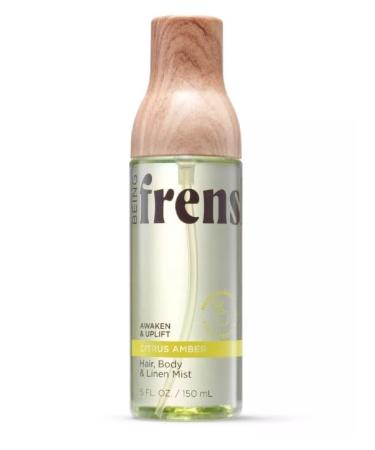 Being Frenshe Hair Body & Linen Mist Body Spray with Essential Oils - Citrus Amber - 5 fl oz